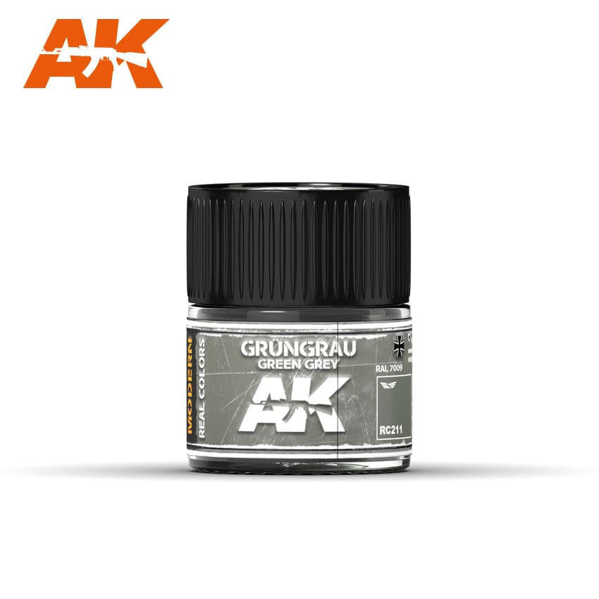 AK Interactive Real Colors: Green Grey RAL 7009 (Modern) - 10ml RC211